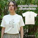 ＼送料無料／ Tシャツ オーガニックコットン レディース 綿100 半袖 Carhaix 刺繍Tシャツ