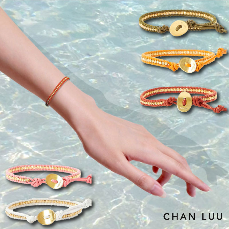 チャンルー ブレスレット（レディース） ＼200円OFFクーポン配布中・5/16 01:59迄／ CHAN LUU／チャンルー ゴールドナゲットビーズ 1連ラップブレスレット アクセサリー ジュエリー ブレスレット レディース プレゼント 母の日