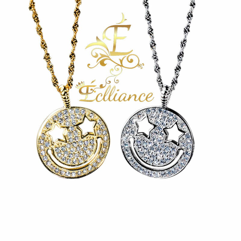 Eclliance エクリアンス S925 24k Smile Necklace スマイル ネックレス ゴールド24k シルバーs925刻印 メンズ レディース ブランド