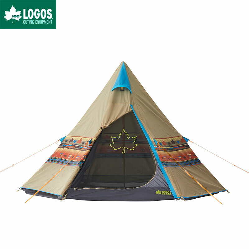 ＼最大10倍ポイント・5/23 20:00〜5/28 01:59／LOGOS ロゴス ティピーテント キャンプ 3人用 ナバホ Tepee 300 防水 難燃 簡単のサムネイル