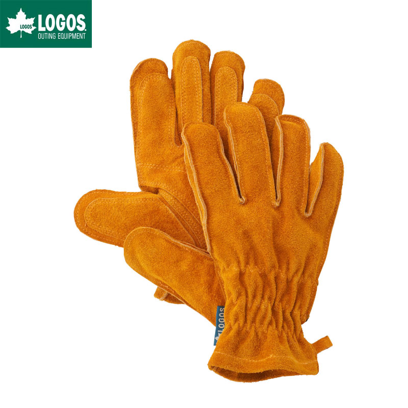 ＼全品ポイント3倍・8/30〜9/1／ LOGOS ロゴス　BBQ耐熱レザーグローブ M