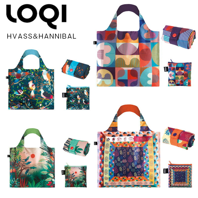 ローキー LOQI ローキー hvasshannibal エコバッグ 折りたたみ コンパクト