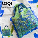 ローキー エコバッグ LOQI ローキー Irises Recycled Bag アイリス Vincent van Gogh ヴィンセント・ヴァン・ゴッホ エコバッグ リサイクル Green Circle バッグ 折りたたみ コンパクト