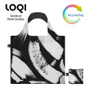 ローキー LOQI ローキー Paint Strokes Recycled Bag ペイントストローク エコバッグ リサイクル Artist Collection Green Circle バッグ 折りたたみ コンパクト