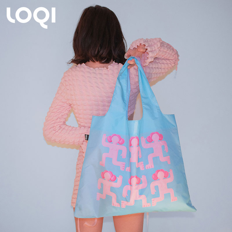 楽天GISE（ジセ）LOQI ローキー Artist LOULOU JOAO THE VASE 花瓶 LJ.TV エコバッグ 折りたたみ コンパクト