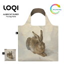 ローキー LOQI ローキー ALBRECHT DURER 野うさぎ Young Hare MUSEUM Collection エコバッグ リサイクル Green Circle バッグ 折りたたみ コンパクト