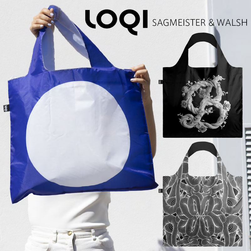 LOQI ローキー Sagmeister & Walsh エコバッグ コラボ 折りたたみ コンパクト