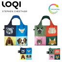 ＼5月1日限定 全品P2倍／ LOQI ローキー stephencheetham エコバッグ 折りたたみ コンパクト 猫 ねこ