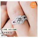 PT950ダイヤモンドリング 1ct モアサナイト V型パヴェリング ホワイト シルバー 11号 12号 13号 14号 15号 16号 17号 18号 ラウン...
