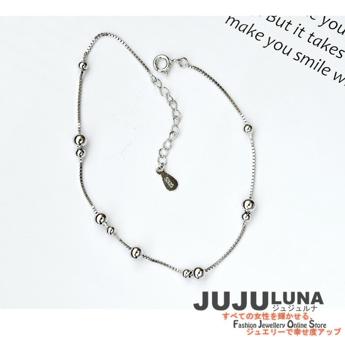 アンクレット 知的 人気 おしゃれ 小玉 星 鈴 ハート カワイイ シルバー925 silver...