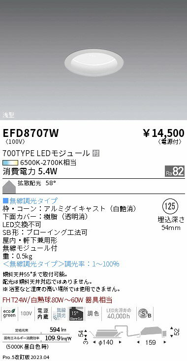 遠藤 EFD8707W