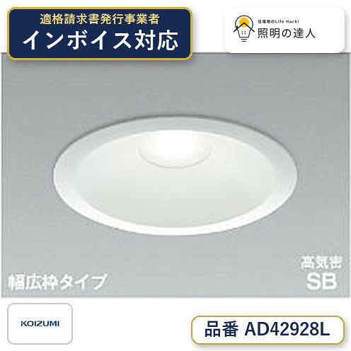 【最安値に挑戦】　 コイズミ照明 koizumi LED防雨防湿ダウン*AD42928L