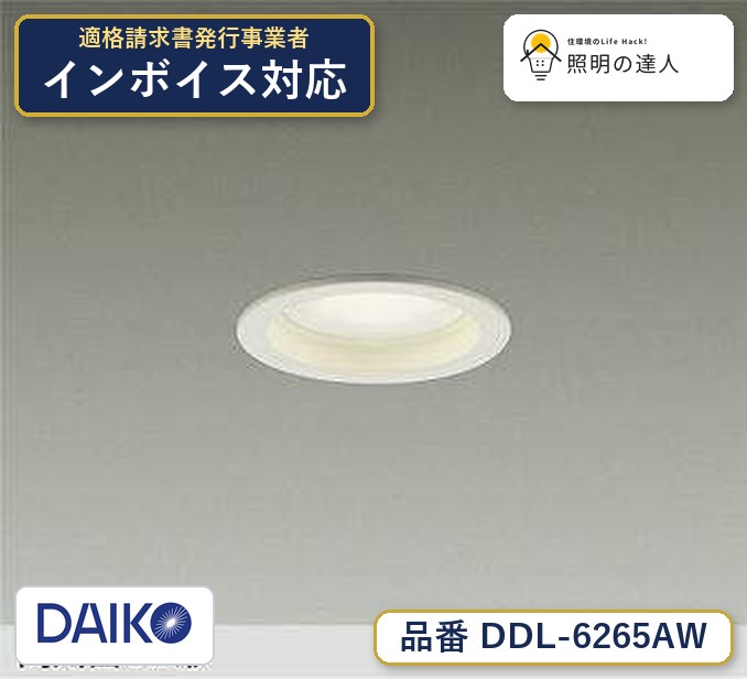 大光電機 DDL-6265AW ダウンライト 温白色 630lm