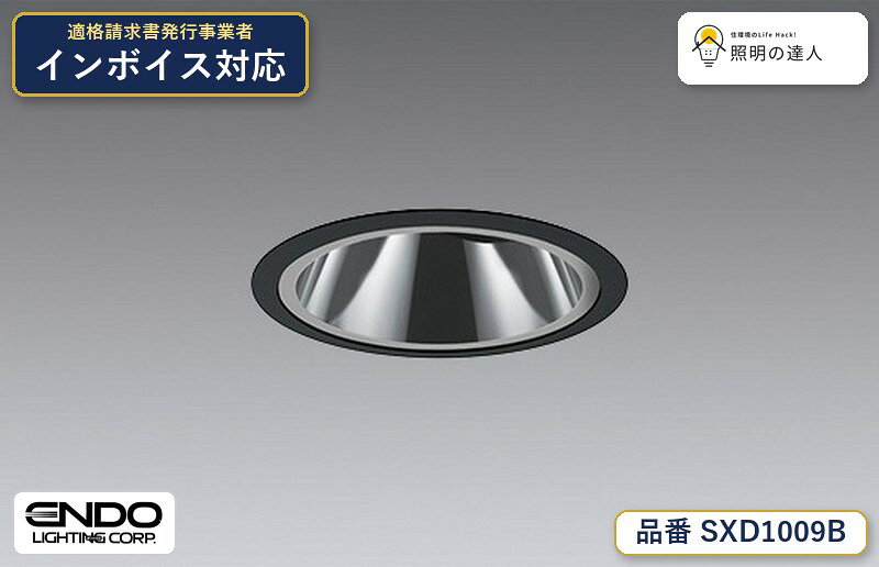グレアレスユニバーサルダウンライト Φ100　synca　遠藤照明　SXD1009B