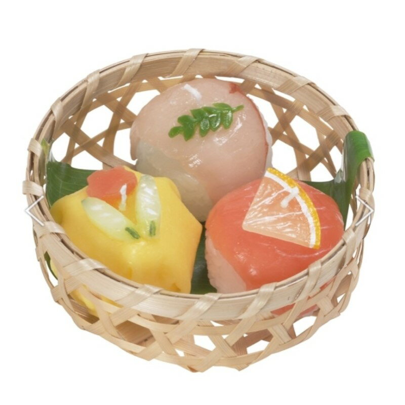 樂天商城 - 蝋燭 キャンドル 御供 好物キャンドル 手まり寿司 お寿司 盆提灯 プチギフト 彼岸 お盆 手まり寿司キャンドル入 故人の好物シリーズ おしゃれ T96230000