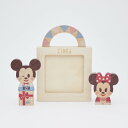 【30日最大P13倍】 Disney KIDEA フォトフレームつみき キディア 木製 おしゃれ かわいい コンパクト ミニ ディズニー ミッキーマウス ミニーマウス ギフト プレゼント