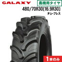 【5%OFFクーポン】トラクタータイヤ 480/70R30 16.9R30 チューブレス 1本 EARTH-PRO R-1W700 GALAXY ギャラクシー