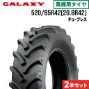 【5%OFFクーポン】トラクタータイヤ 520/85R42 20.8R42 チューブレス 2本 EARTH-PRO R-1W GALAXY ギャラクシー