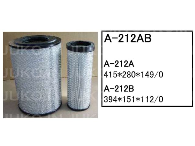 Rakuten - エアーエレメント A-212AB CAT キャタピラー 三菱 ダンプトラック 773 D250D フィルター