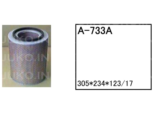 エアーエレメント A-733A 日立 ホイールローダー タイヤショベル LX100-1 フィルター