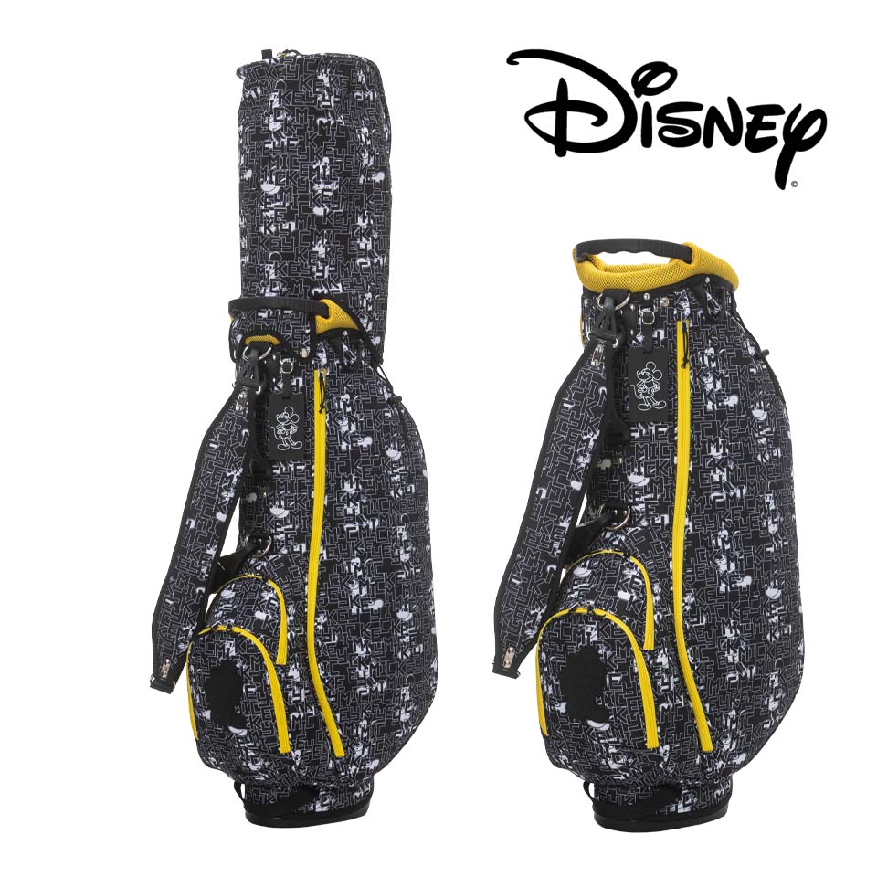 ディズニー Disney モノトーン ミッキーゴルフ スタンドキャディバッグ キャディバッグ XYMG5SC1