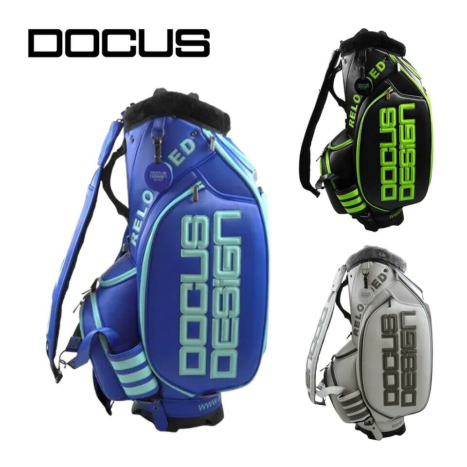 【商品明細】 ●ブランド：DOCUS ●品番（モデル）： DCC768 ●素材：合成皮革(PU) ●カラー：ブルー/ソーダ ブラック/グリーン ライトグレー/チャコールグレー ●サイズ：10インチ / 重量 約4.5kg / 口枠 6分割 付属品（共通） フードカバー、ネームタグ ヘッドカバーあり ヘッドカバー4点セット（DR・FW×2・UT）