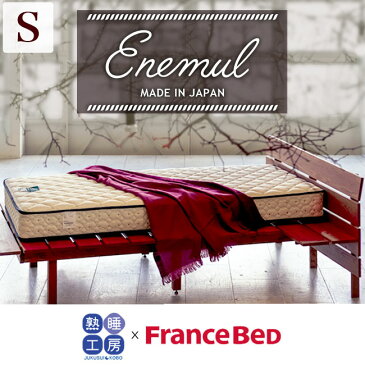 【ポイント10倍】正規販売店【FranceBed×熟睡工房コラボ】【送料無料】フランスベッド Enemul 高密度連続スプリングマットレス ゼルトスプリングマットレス ZT-020 【シングル】S 2年保証 日本製 国産 ZELT 新型 耐久性 防ダニ 抗菌 防臭 通気性 アイレット