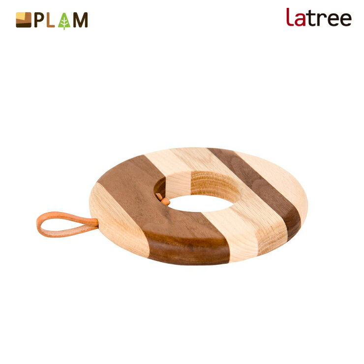 PLAM Latree 鍋敷き1 モザイク PL1BAN-0120150-MXOL 小さな無垢の木 幸せインテリア 飛騨家具 プラム ラトレ 木製 北欧 プレート 1