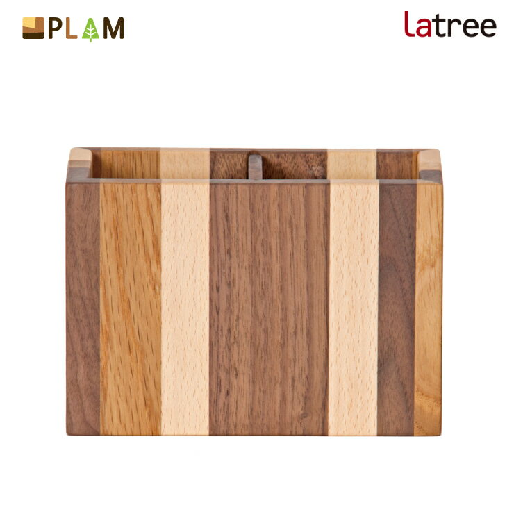 PLAM Latree ペン立て角 M モザイク PL1DEN-0020158-MXOL 小さな無垢の木 幸せインテリア 飛騨家具 プラム ラトレ 木製 ナチュラル 北欧 PL1DEN