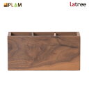 PLAM Latree ペン立て角 L ウォルナット PL1DEN-0020230-WNOL 小さな無垢の木 幸せインテリア 飛騨家具 プラム ラトレ 木製 ナチュラル 北欧