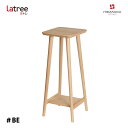 Latree ラトレ 花台角ハイ ＃BE ビーチ PL1GRA-0010640-BEUF 小さな無垢の木 幸せインテリア 飛騨家具 PLAM プラム 飾り台 木製 ウッド ナチュラル 玄関 ガーデン