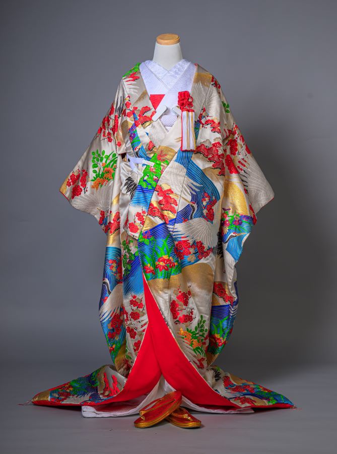 【レンタル】色打掛37　フルセットレンタル【送料無料】和装 神社 ブライダル 着物 結婚式 前撮り 後撮り