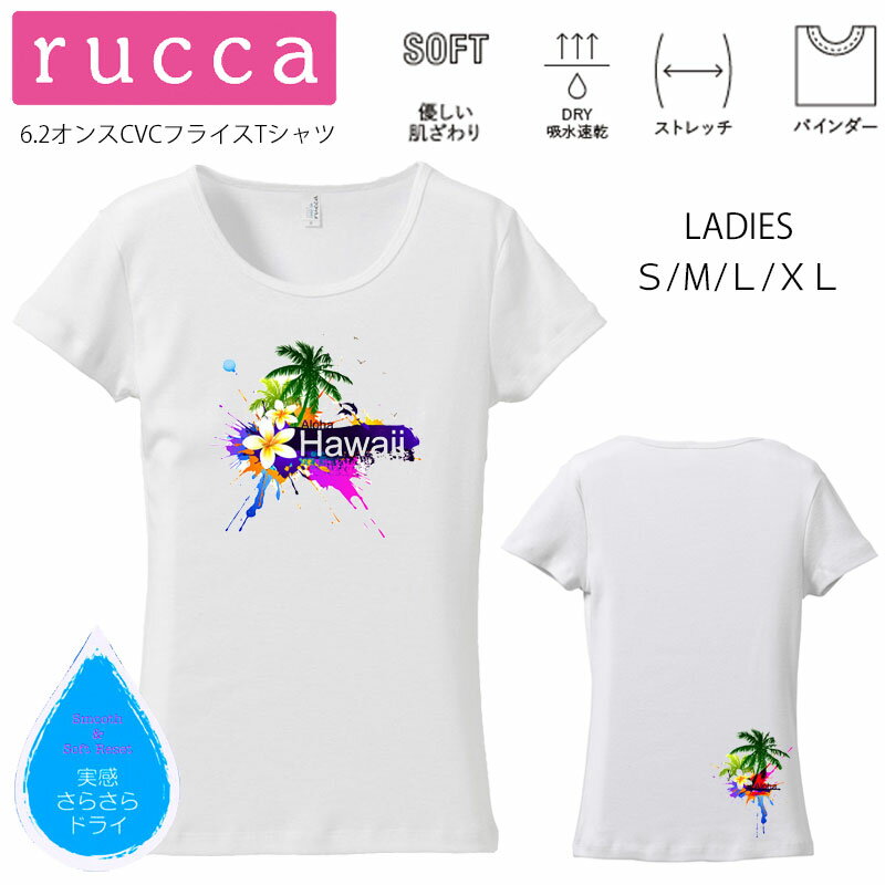 *ペイント風ハワイアンプリント* ruc