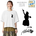 *カヒコシルエットプリント*CLOSS&STTCH/6.2オーバーTシャツ/JULIANオリジナルデザイン