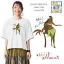 *Aloha!ダンシングフラガールプリント*CLOSS&STTCH/6.2オーバーTシャツ/JULIANオリジナルデザイン