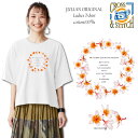 *サークルプリメリアプリント*CLOSS&STTCH/6.2オーバーTシャツ/JULIANオリジナルデザイン