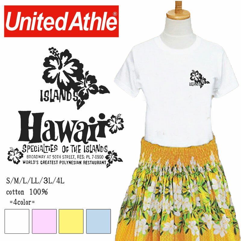 *ΥHAWAIIץ*١åȾµT/100/S/M/L/LL/3L/4Lڥե/ϥ磻//ϥӥ//å/ڥå/ĥ/ƻ/ͧã//·/UnitedAthle/ꥸʥۡڥ᡼زġۡtb059