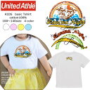 *アメカジ風レインボーハワイアンプリント* キッズベーシック半袖Tシャツ綿100％