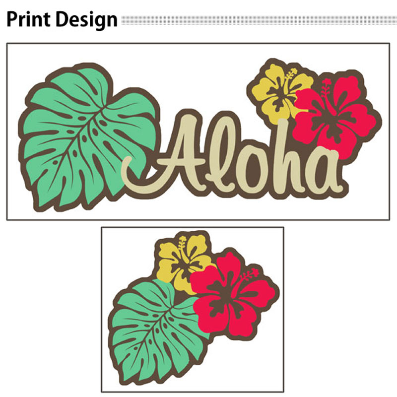 オリジナル工房ジュリアンの*カラフルロゴALOHAハイビスカスプリント*ベーシック長袖Tシャツ【フラダンス/ハワイ/ハワイアン/南国/モンステラ/ロゴ/レディース/M/L/ゆったり/男女兼用/綿100％/レッスン/お揃い/親子/友達/サークル/5.6オンス/UnitedAthle/5010-01】【メール便】【tl074】｜アングル2