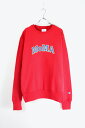 【メンズ新品】 MOMA x CHAMPION (モマ x チャンピオン) MOMA LOGO REVERSE WEAVE CREW NECK SWEAT モマ ロゴ リバースウェーブ クルーネック スウェット SCARLET 日本未発売カラー NEW