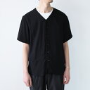 ySALEzyYVizyzMEAN (~[) RAYON BASEBALL SHIRT [ x[X{[Vc BLACK [NEW]