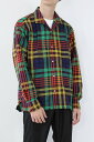 ySALEzyYVizGITMAN BROS VINTAGEiMbg}uU[Y re[WjOPEN COLLAR CHECK L/S SHIRT I[vJ[ `FbN Vc GREEN/MULTI [NEW]