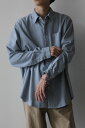 yYVizyzSCHNAYDERMAN'SiViC_[}jSHIRT NON-BINARY RAW SILK GD VNVc DUSTY BLUE [NEW]