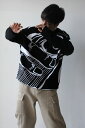 ySALEzyYVizSCHNAYDERMAN'SiViC_[}jMANGA SWEATER N[lbNfUCjbg BLACK WHITE [NEW]