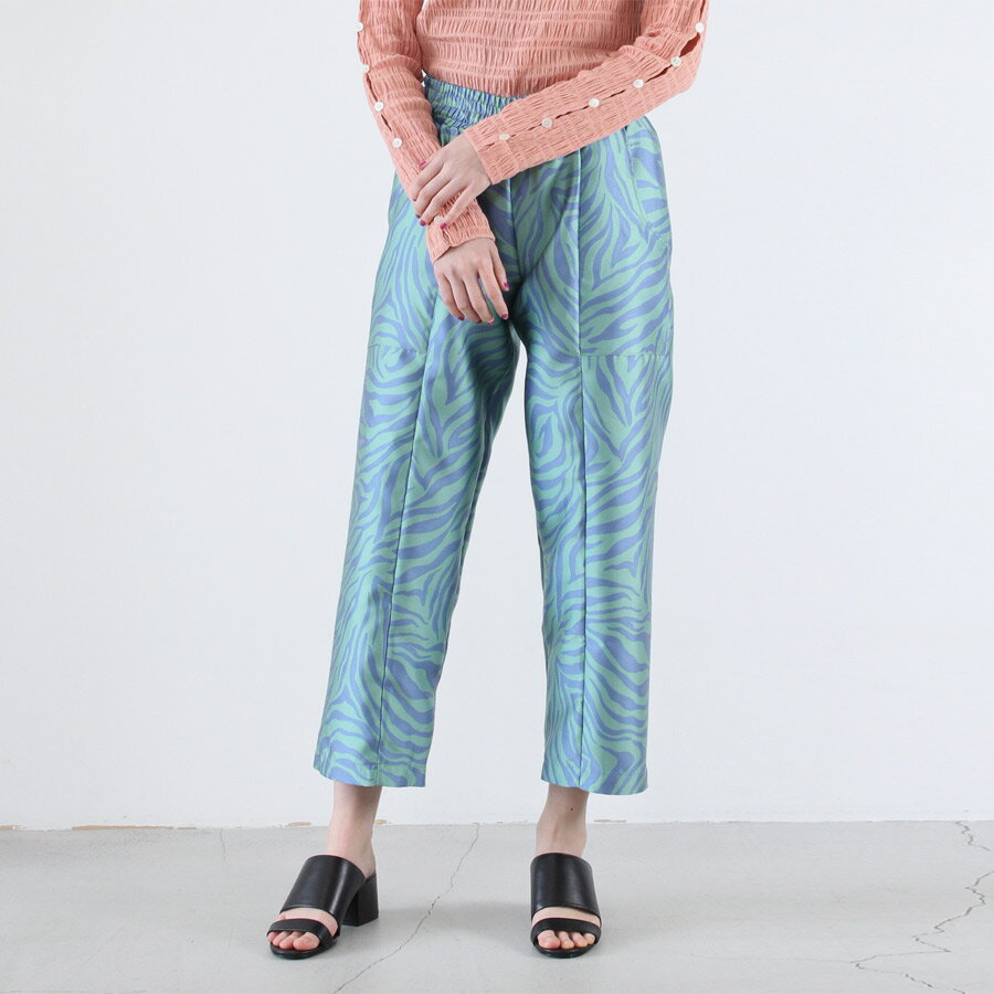 【SALE】【送料無料】【レディース新品】NIKKI CHASIN（ニッキー チェジン) PATCH PANT ELECTRIC ZEBRA イージー総柄パンツ SURF MULTI [NEW]