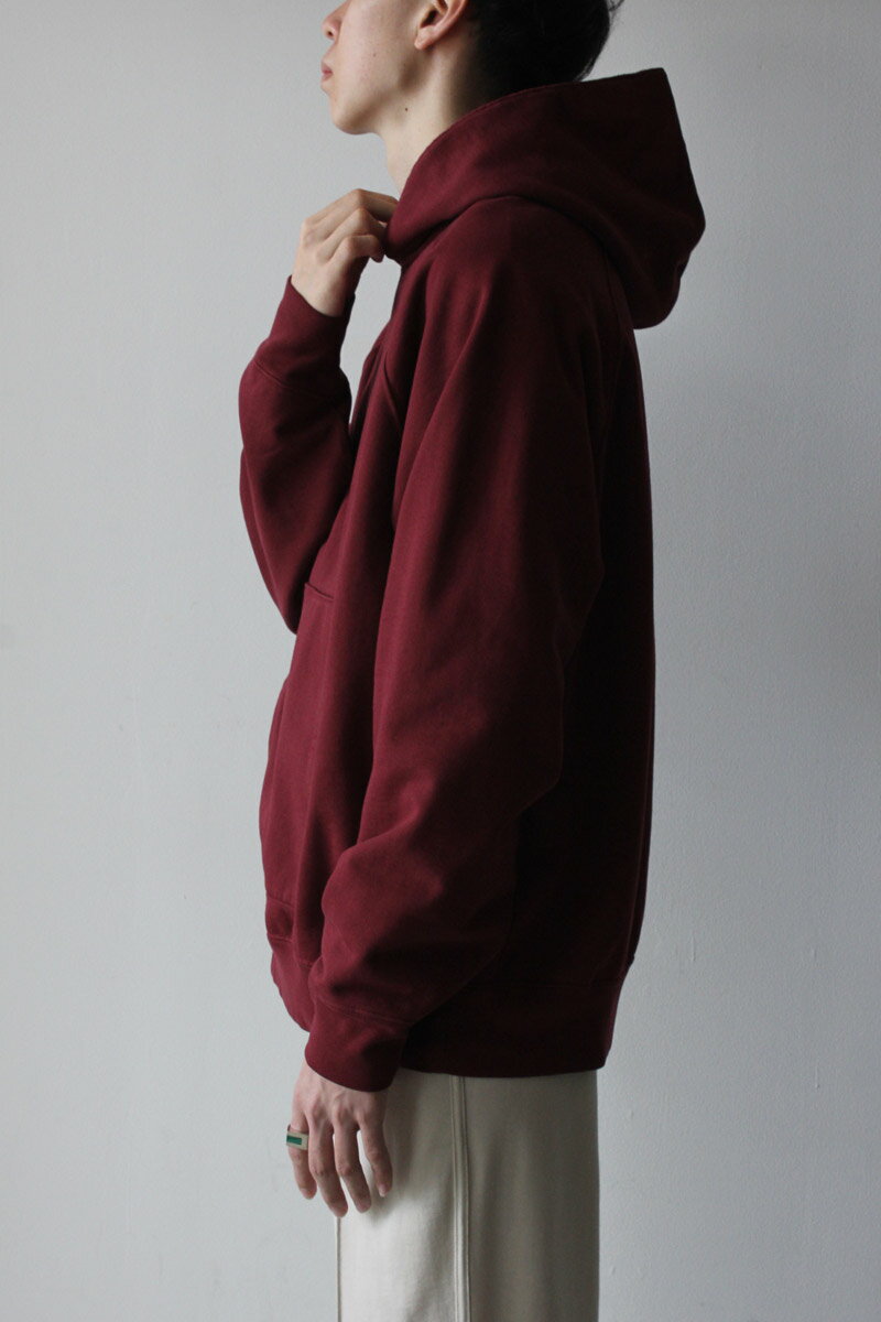 LADY WHITE CO.（レディ・ホワイト・カンパニー）SUPER WEIGHTED HOODIE ヘビーウェイトスウェット MAROON 