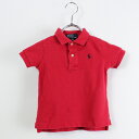 【中古】【子供服】POLO BY RALPH LAUREN (ポロバイラルフローレン) KIDS S/S POLO SHIRT キッズ 半袖 ポロシャツ RED [SIZE: 12M USED]