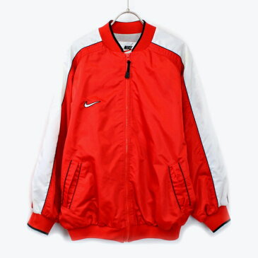 【中古】90'S NIKE （ナイキ） NYLON ZIP UP JACKET ナイロンジャケット[SIZE:L USED]