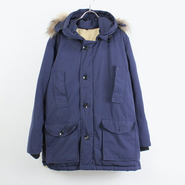 【中古】【送料無料】(KA) WOOLRICH (ウールリッチ) MADE IN USA PATROL DOWN PARKA USA製 パトロール ダウン パーカー NAVY [SIZE: S USED]