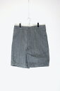 yÁz SWISS ARMY (XCX A[~[) LATE 80S VINTAGE DENIM WORK SHORTS Cg 80N Be[W fj [N V[c BLUE GREY [SIZE: 45 USED]